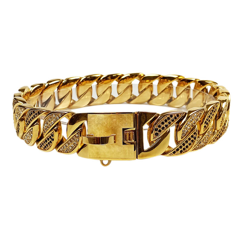 Fit for a dog: collars of diamonds and gold